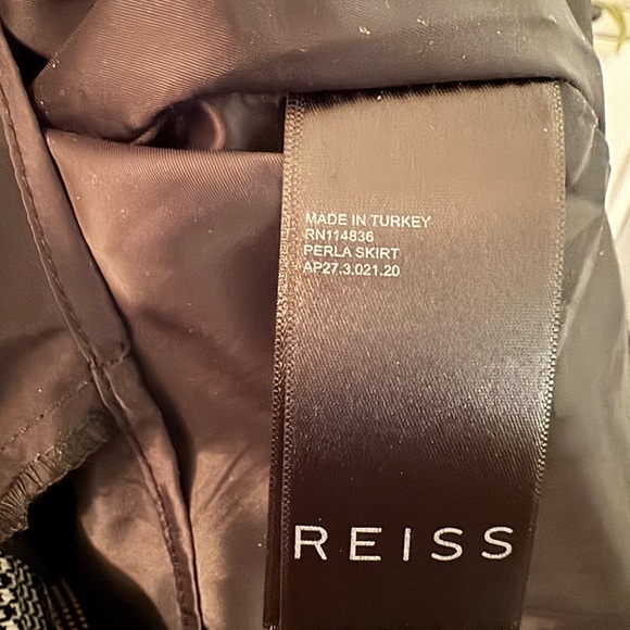 Reiss Perla houndstooth pencil skirt size 6 - Picture 6 of 7